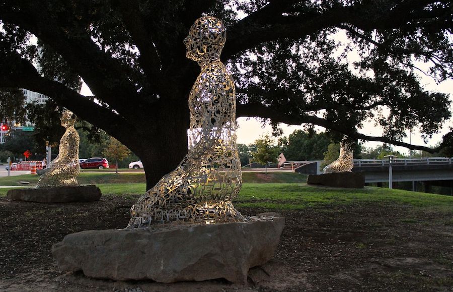 tolerance-statues-houston-address-allen-parkway-jaume-plensa-dusk