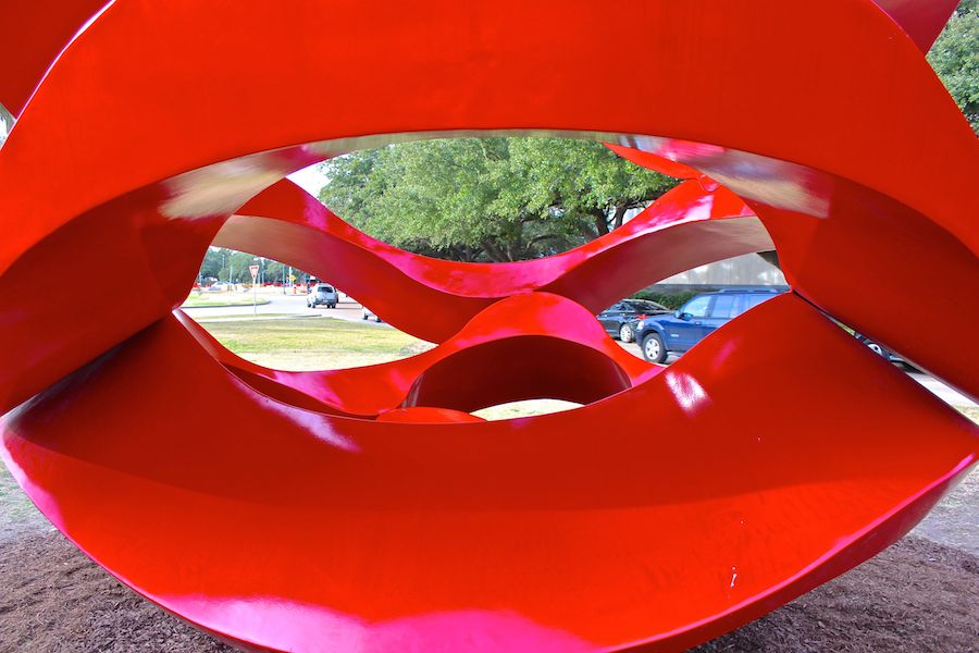 yvonne-domenge-wind-waves-houston-hermann-park-red-orb-interior