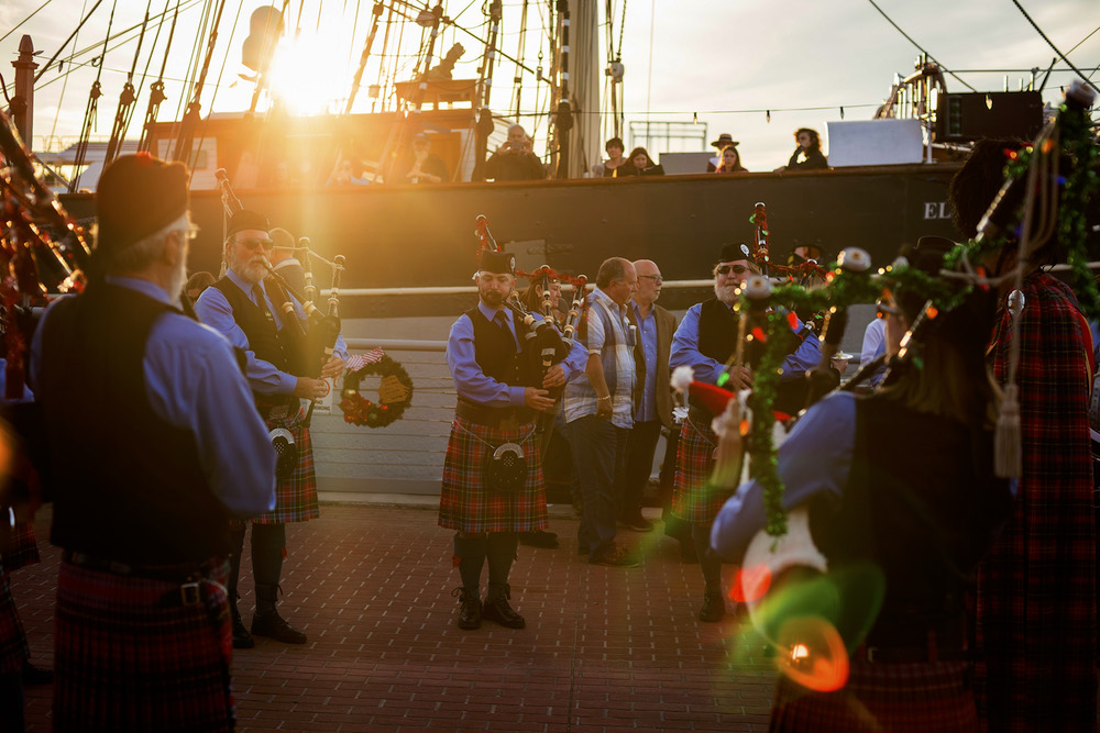 Salute to Sunset Onboard the 1877 Tall Ship ELISSA