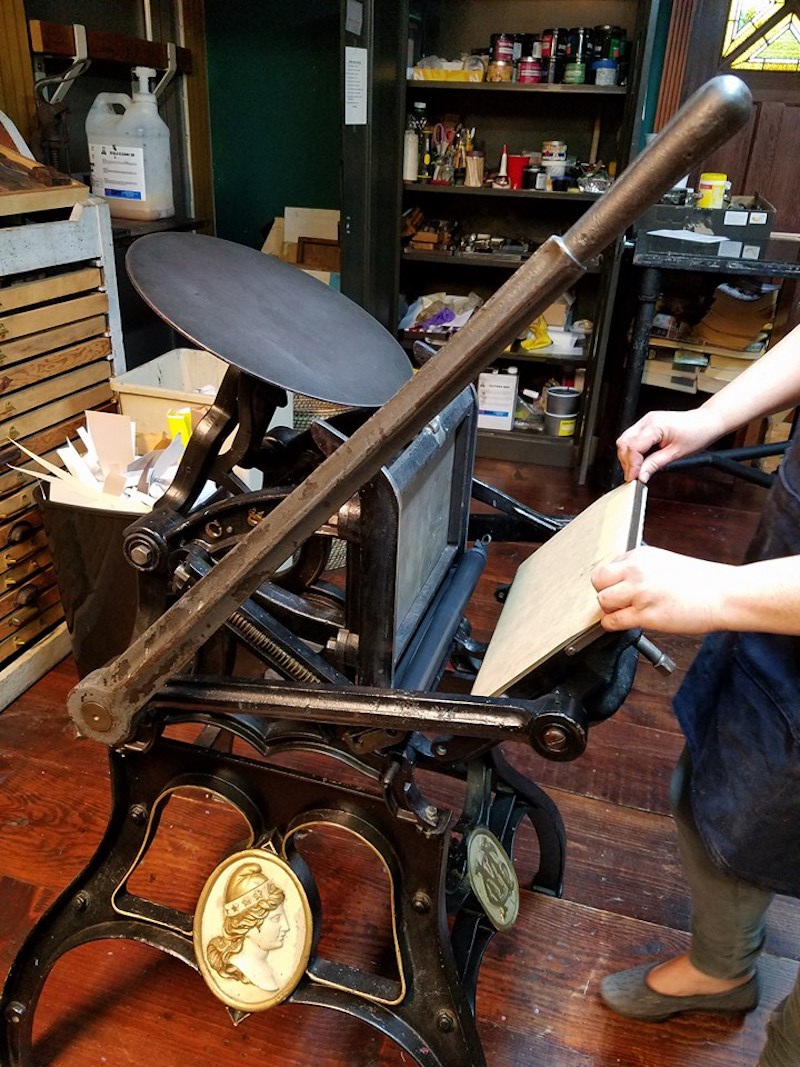 A Machine for the 19th Century: The Iron Hand Press, American Bookbinders  Museum