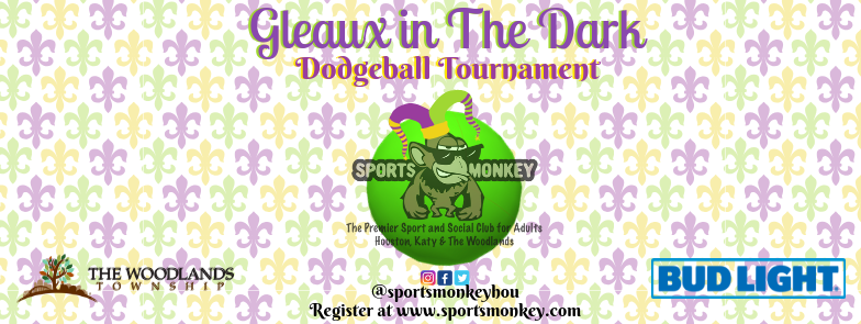 gleaux-in-the-dark-dodgeball-tournament-houston-the-woodlands-2019-flier