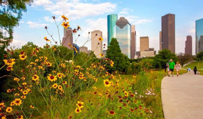 Buffalo Bayou Park of Houston