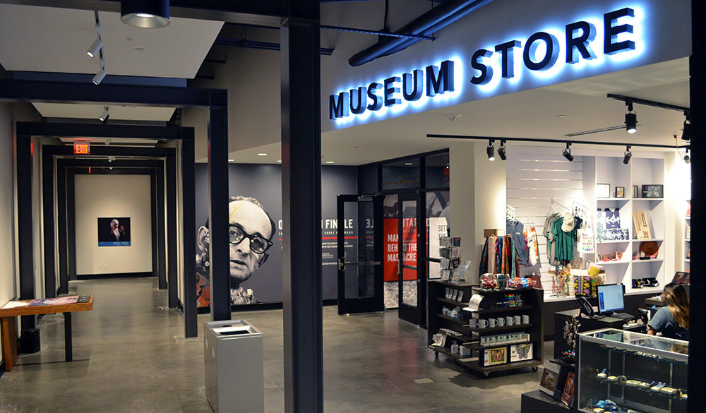 Temporary exhibits and the Museum Store