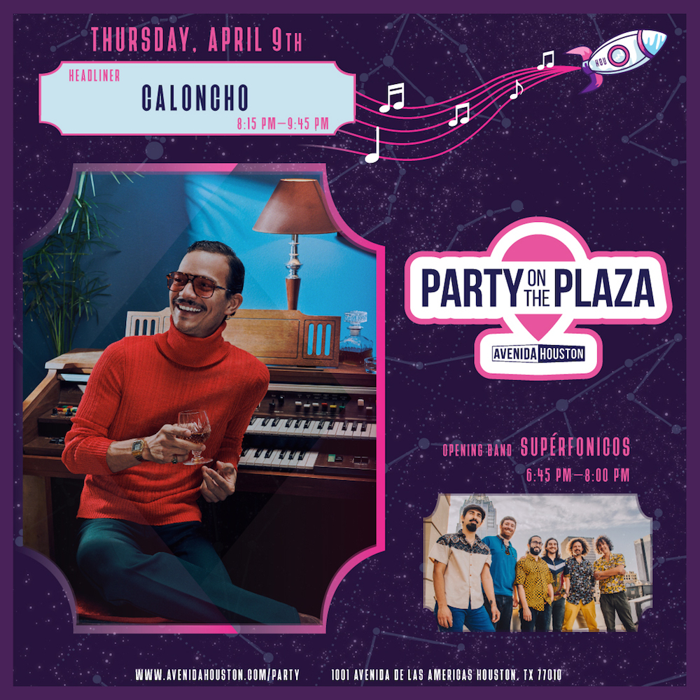 Postponed – Party on the Plaza: Caloncho in Concert at Avenida Houston