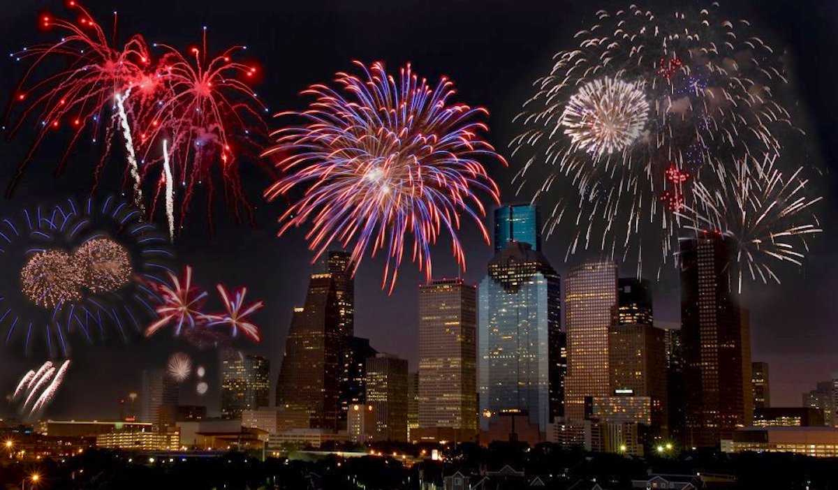 Downtown Houston 4th of July Fireworks Start Time