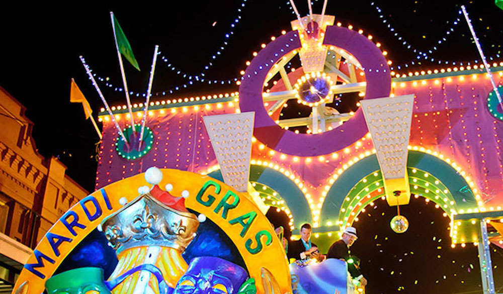 Mardi Gras Float Holiday Decorating Contest in Downtown Galveston 365