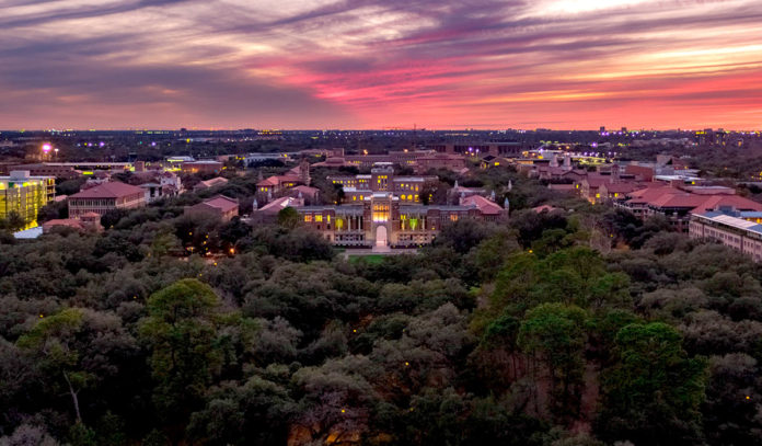 rice university campus aerial