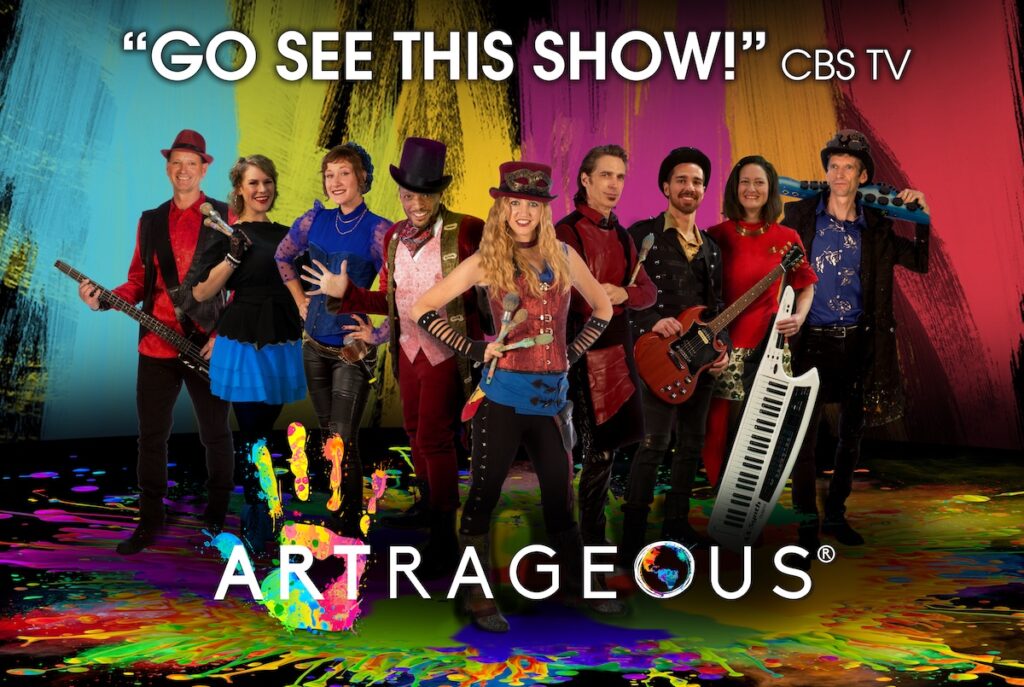 A promo graphic with the members of Artrageous