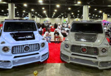 Things to Do in Houston for Father’s Day Weekend 2023 Two custom vehicles in the foreground of a car show