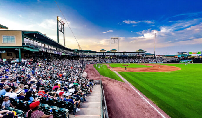 A view of Constellation Field from the right outfield