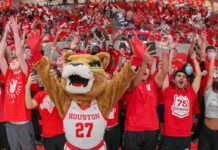Top Games & Sports Events in Houston This Week: December 18 to 24, 2023 A Cougar mascot cheers with fans in the arena