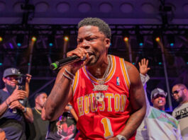 Houston rapper Lil Keke performing on stage