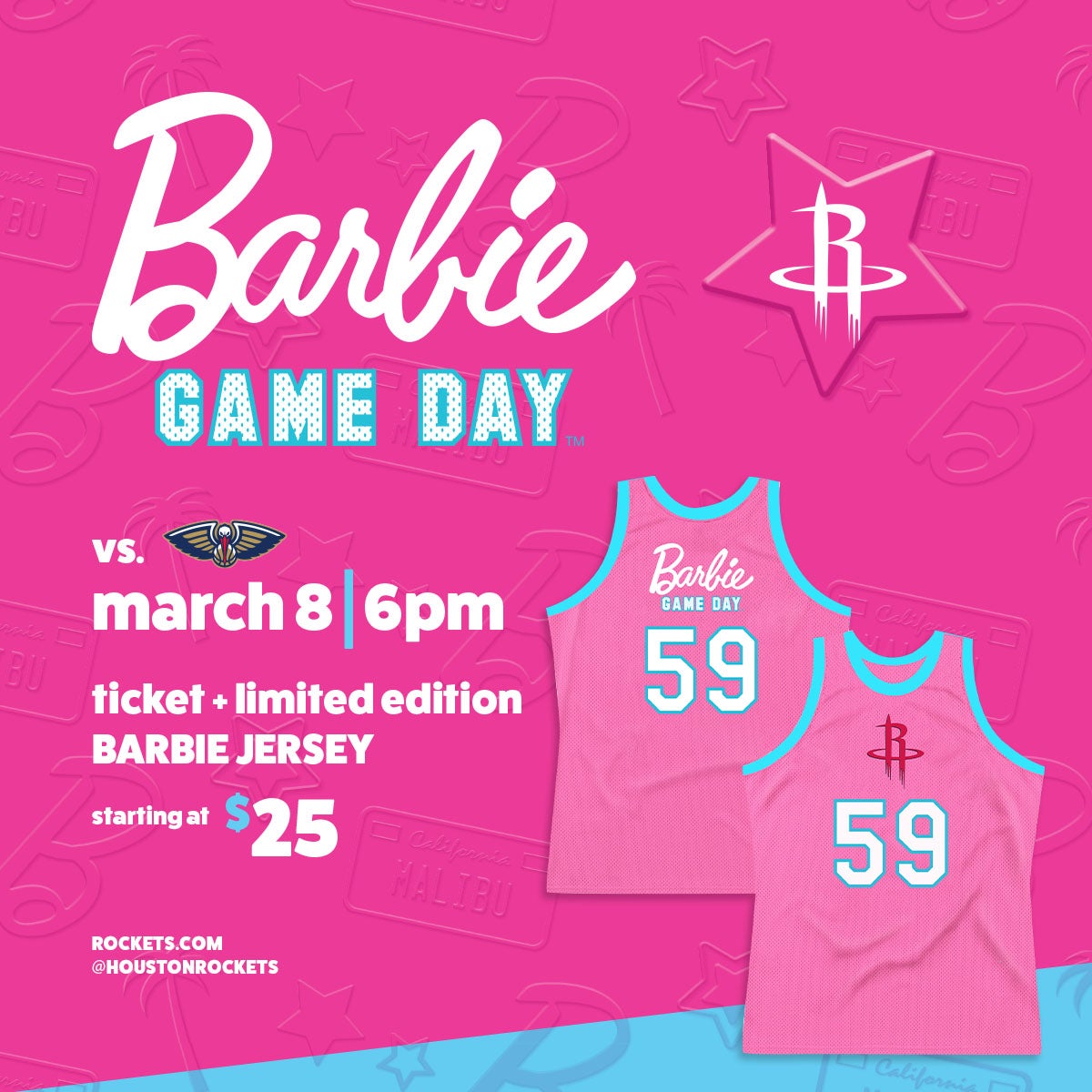 Houston Rockets vs. New Orleans Pelicans- Barbie Game Day at Toyota Center