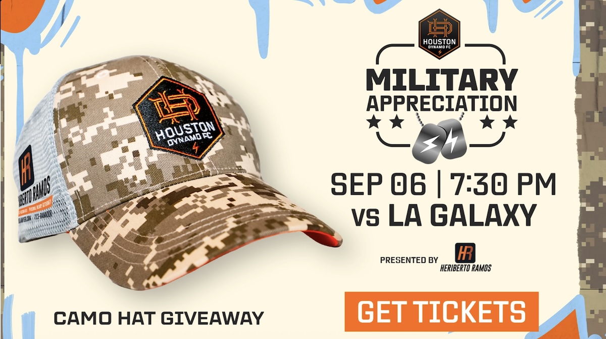 Houston Dynamo vs LA Galaxy Military Appreciation Night