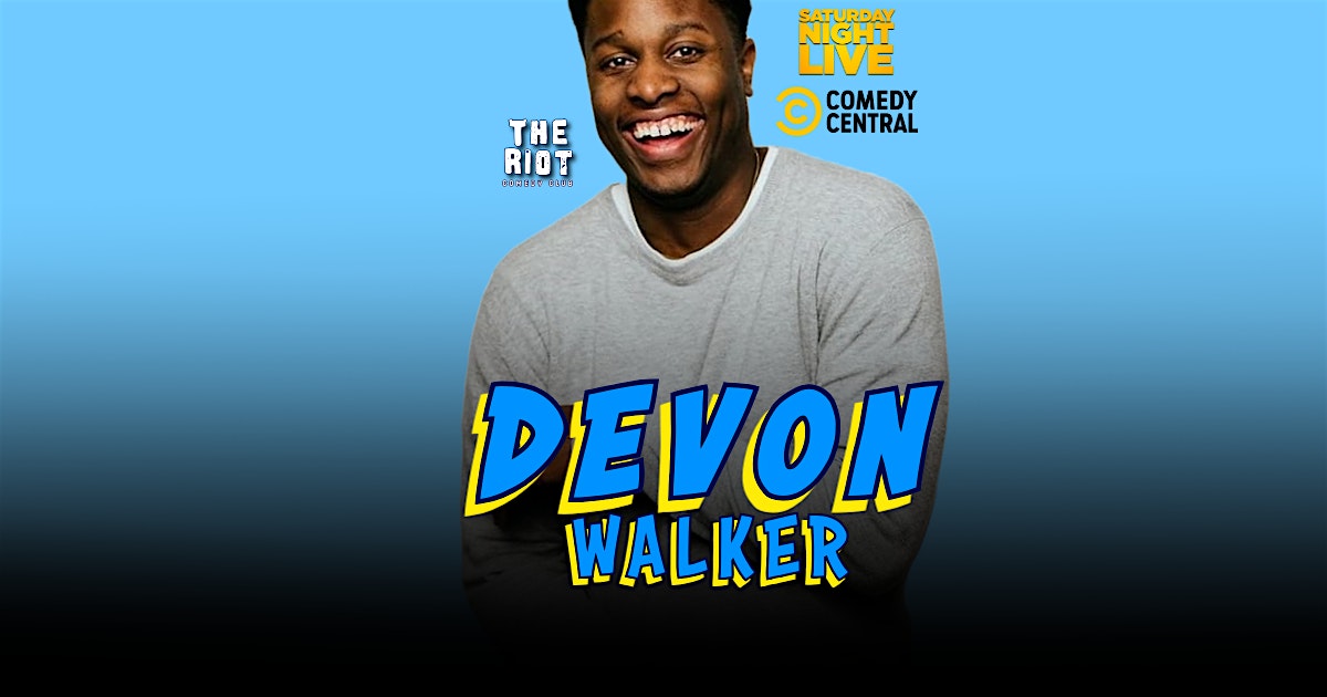 Comedian Devon Walker at The Riot Comedy Club