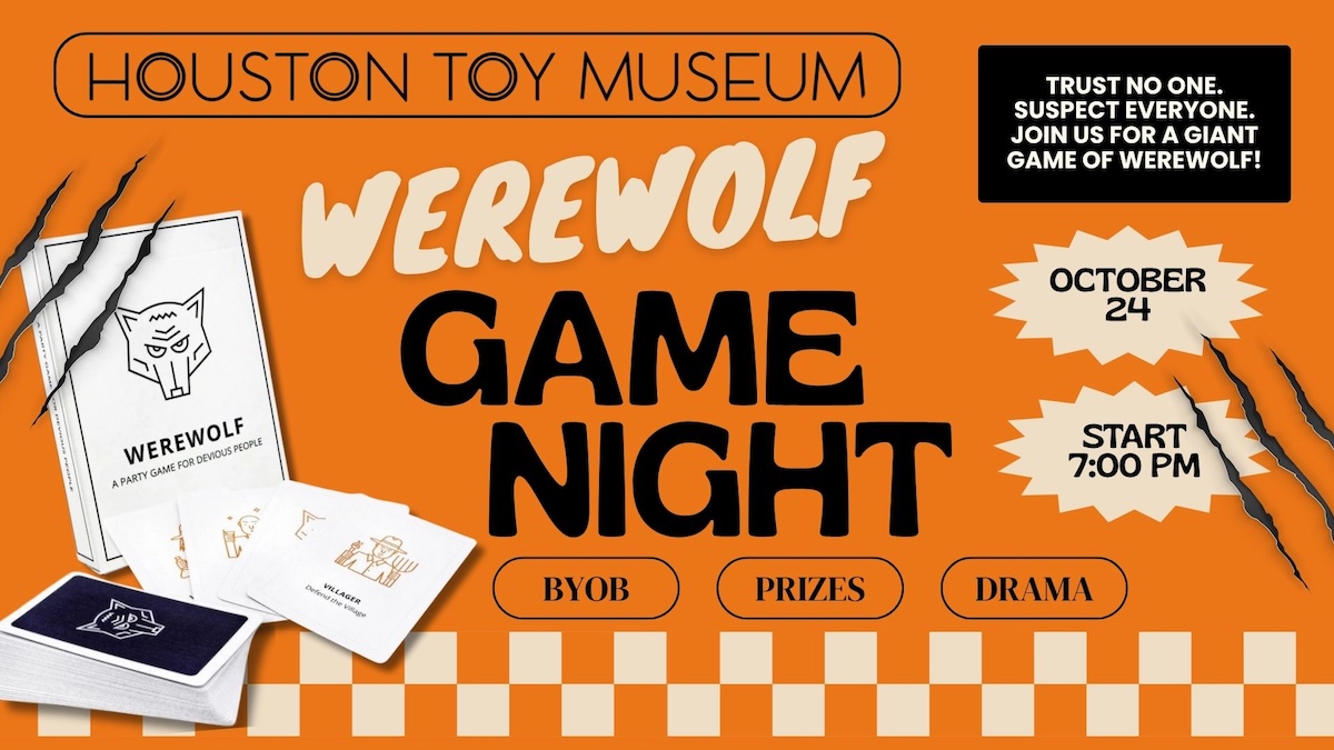Werewolf Game Night at Houston Toy Museum