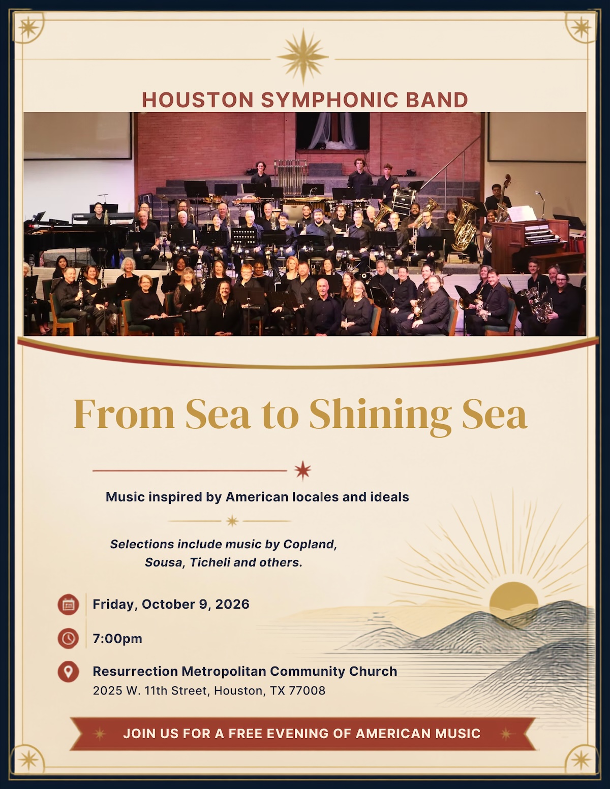 Houston Symphonic Band: Sea to Shining Sea